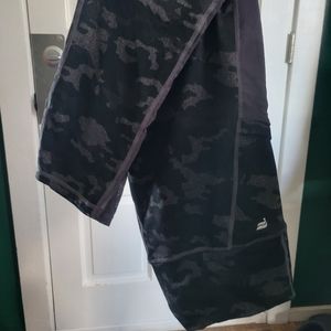 Fabletics black camo yoga pants women's size L